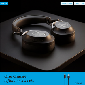 TREBLAB U5 Hybrid Active Noise Cancelling Headphones
