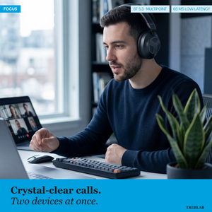 TREBLAB Z7 Pro Hybrid Active Noise Cancelling Headphones