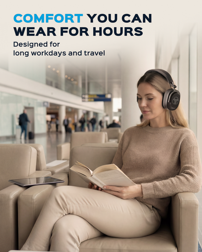 TREBLAB U5 Hybrid Active Noise Cancelling Headphones