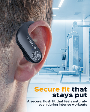 TREBLAB X3 Pro Wireless Earbuds with Earhooks