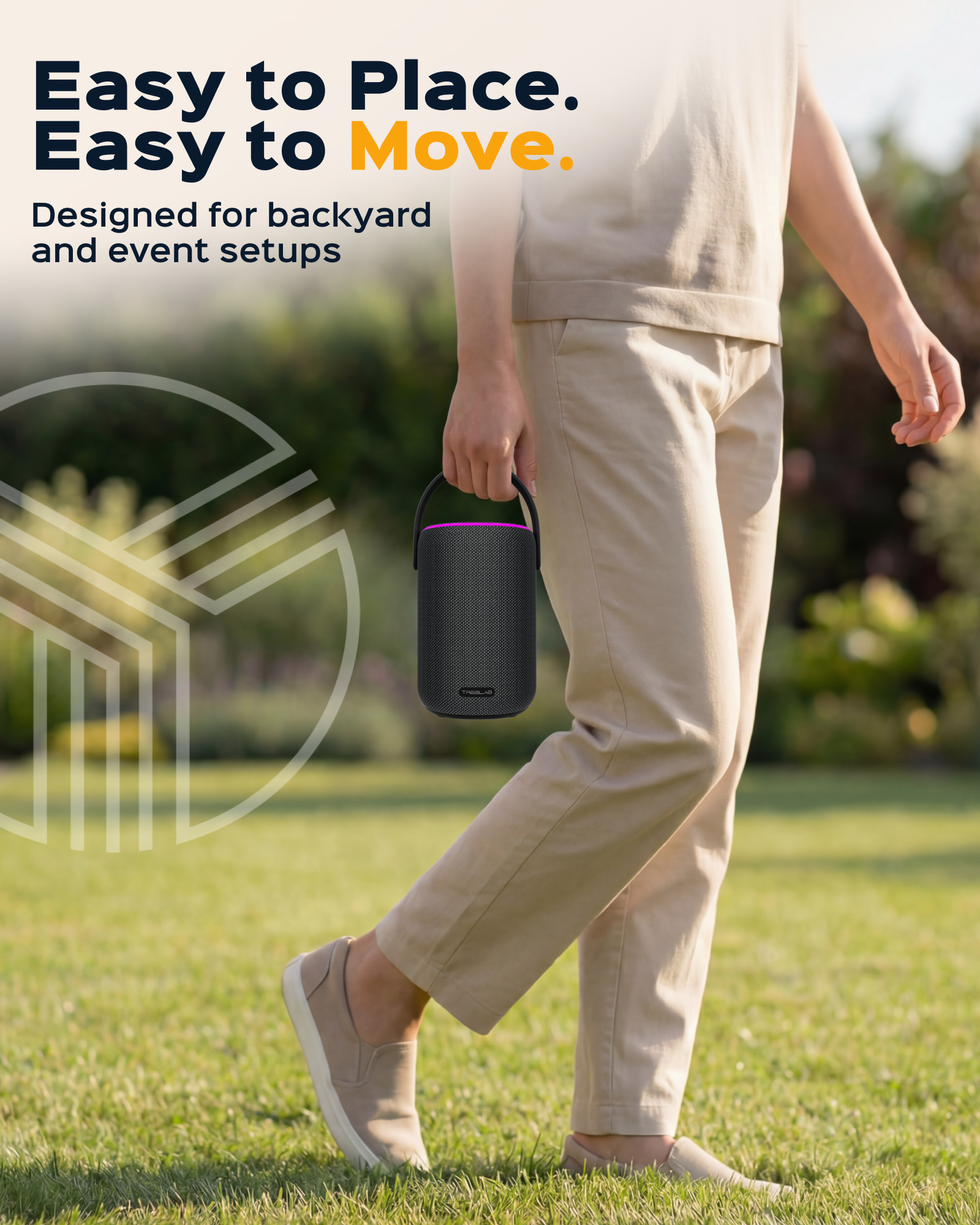 TREBLAB HD-Energy Pro Wireless Speaker with Handle