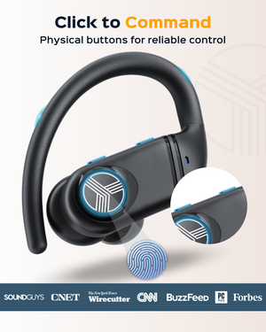 TREBLAB X4 Wireless Earbuds with Earhooks