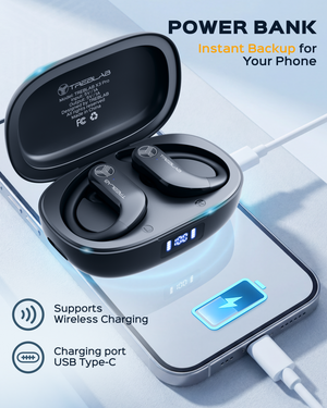 TREBLAB X3 Pro Wireless Earbuds with Earhooks