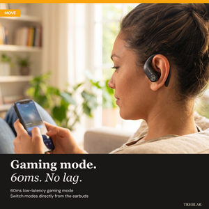 TREBLAB X3 Pro Wireless Earbuds with Earhooks