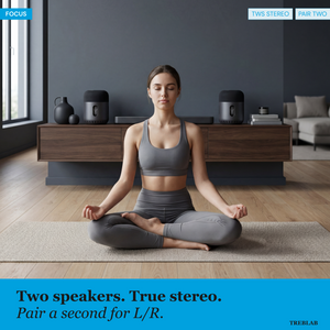 TREBLAB HD-360 Pro Premium Wireless Speaker with 5 Active Drivers and 8 Passive Radiators
