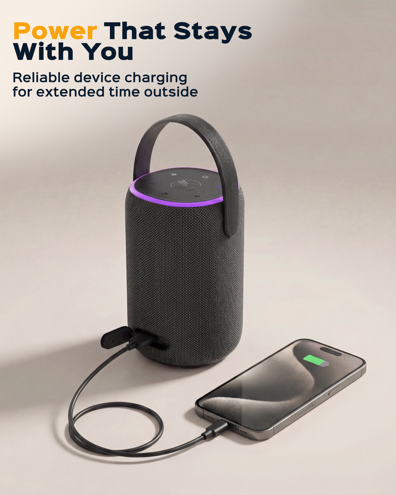 TREBLAB HD-Energy Pro Wireless Speaker with Handle