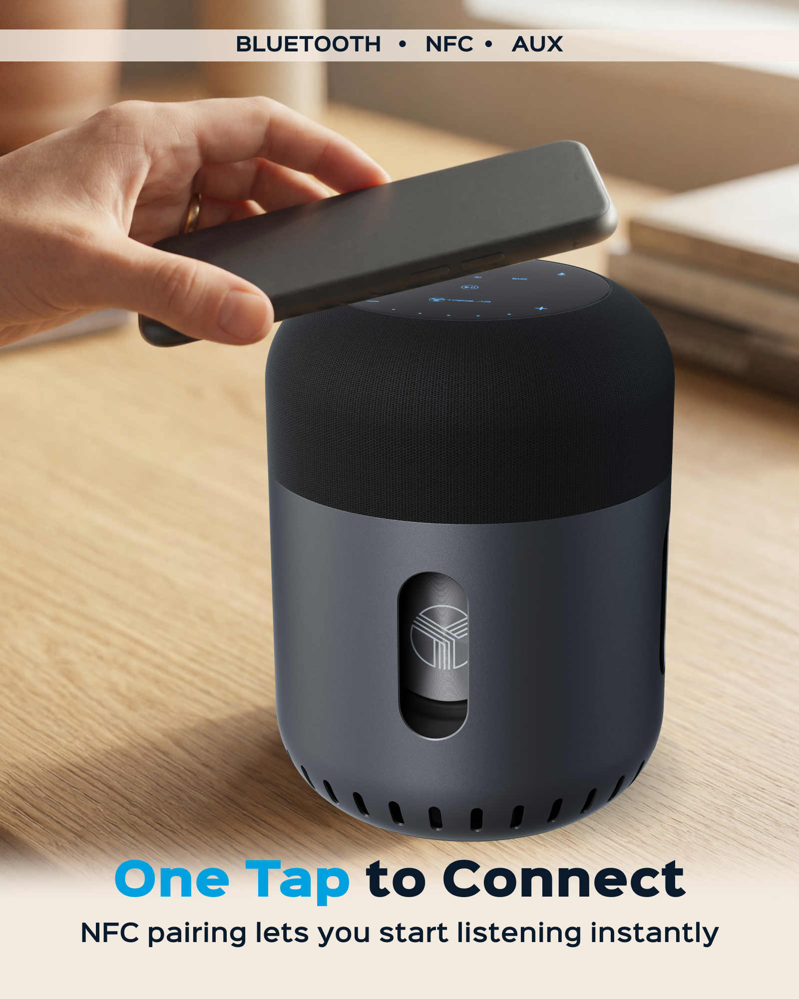 TREBLAB HD-360 Pro Premium Wireless Speaker with 5 Active Drivers and 8 Passive Radiators