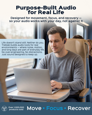 TREBLAB X8 Noise Cancelling Wireless Earbuds