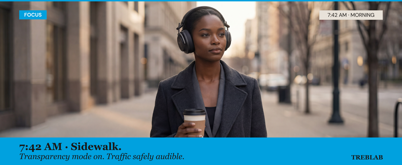 TREBLAB U5 Hybrid Active Noise Cancelling Headphones — A+ 2
