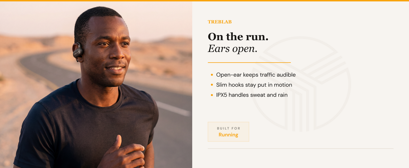 TREBLAB X-Open Open Ear Wireless Earbuds — A+ 5