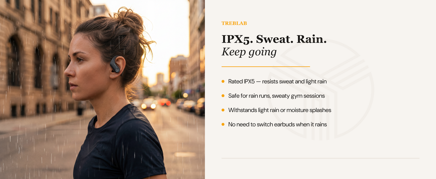 TREBLAB X3 Pro Wireless Earbuds with Earhooks — A+ 3