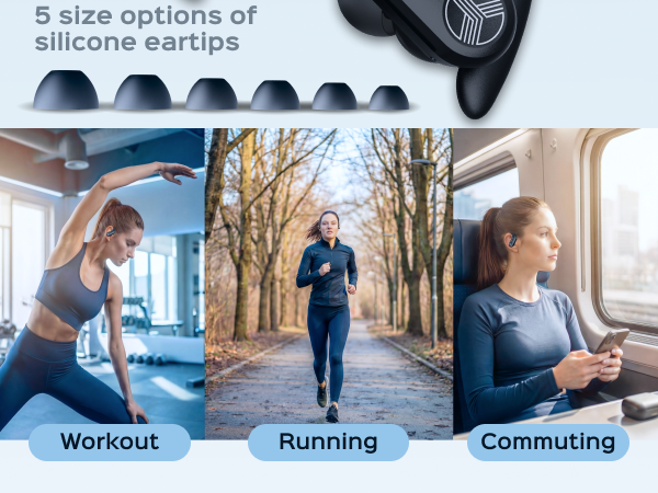 TREBLAB X3 Pro Wireless Earbuds with Earhooks — A+ 3 mobile