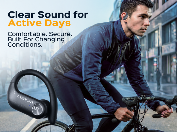 TREBLAB X3 Pro Wireless Earbuds with Earhooks — A+ 4 mobile