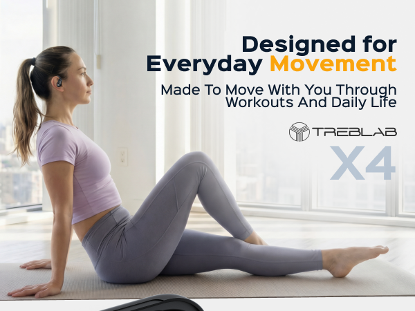 TREBLAB X4 Wireless Earbuds with Earhooks — A+ 1 mobile