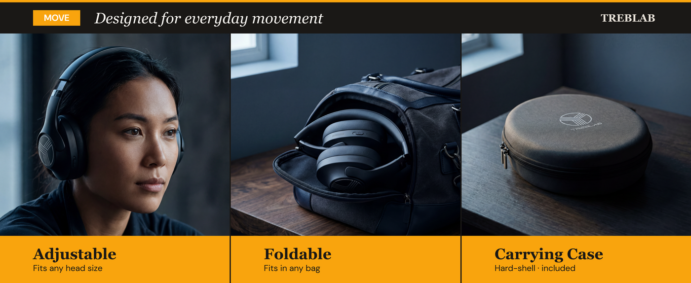 TREBLAB Z2 Active Noise Cancelling Headphones — A+ 4