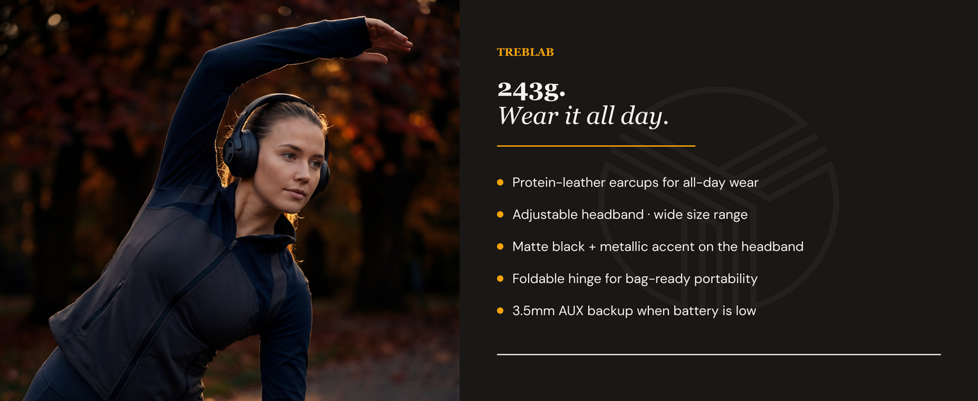 TREBLAB Z2 Active Noise Cancelling Headphones — A+ 5