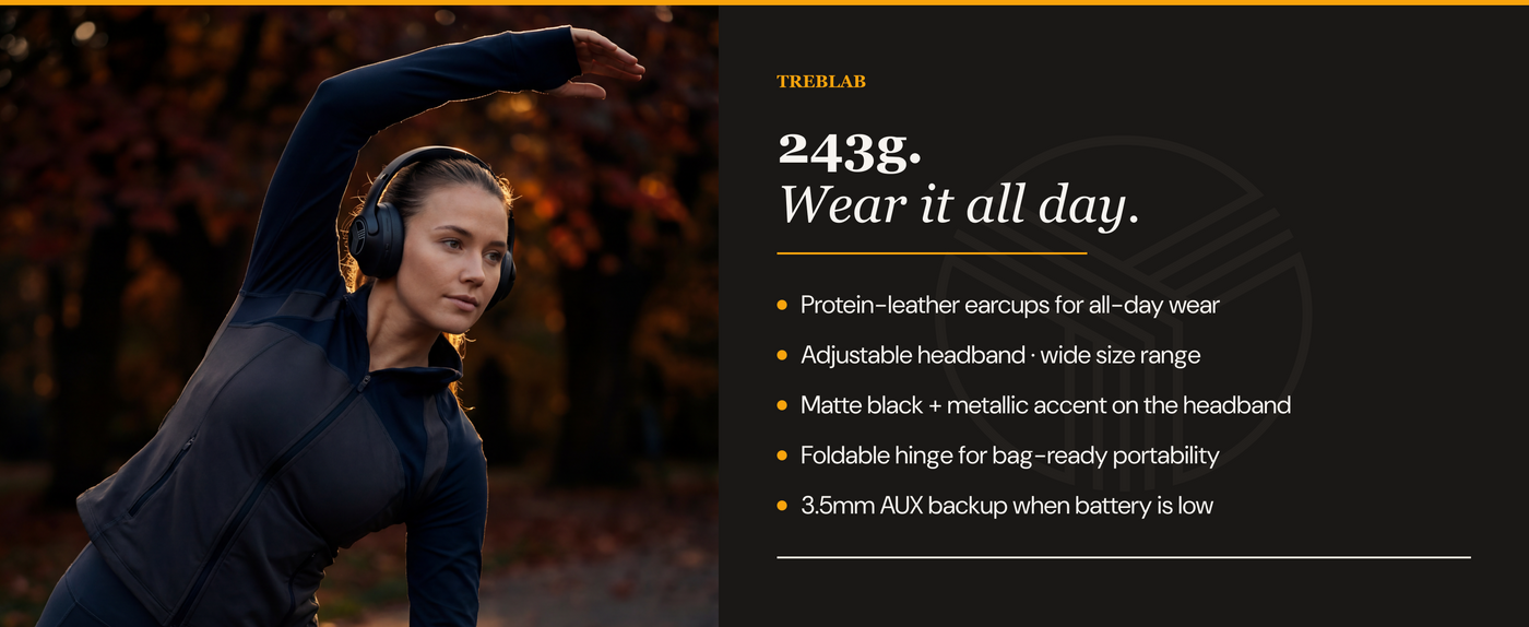 TREBLAB Z2 Active Noise Cancelling Headphones — A+ 5