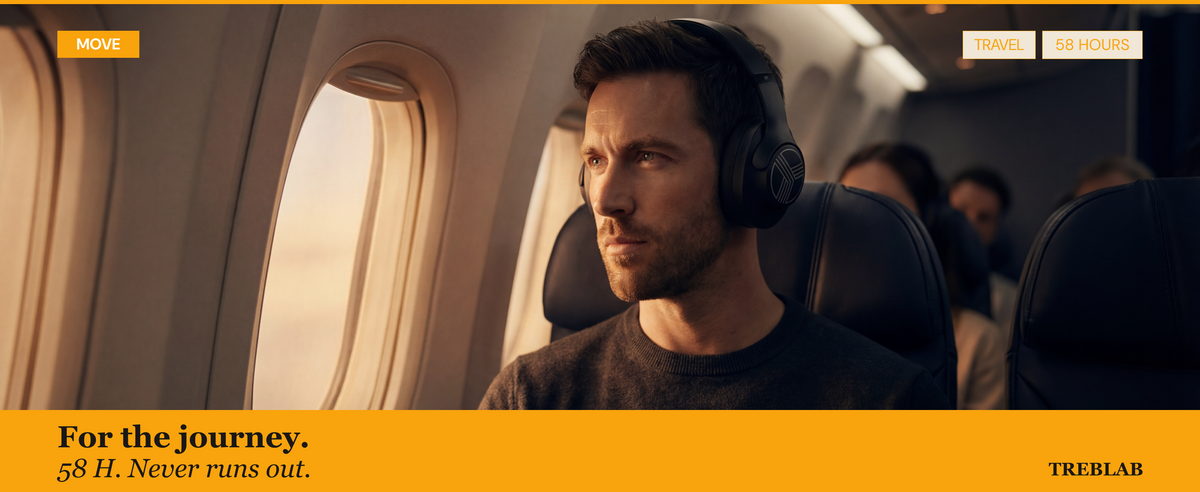Treblab Move Pace Wireless Headphones (Z2) A+ 6