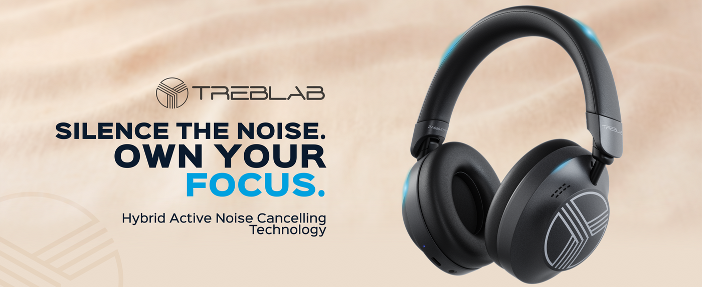 TREBLAB Z7 Pro Hybrid Active Noise Cancelling Headphones — A+ 1