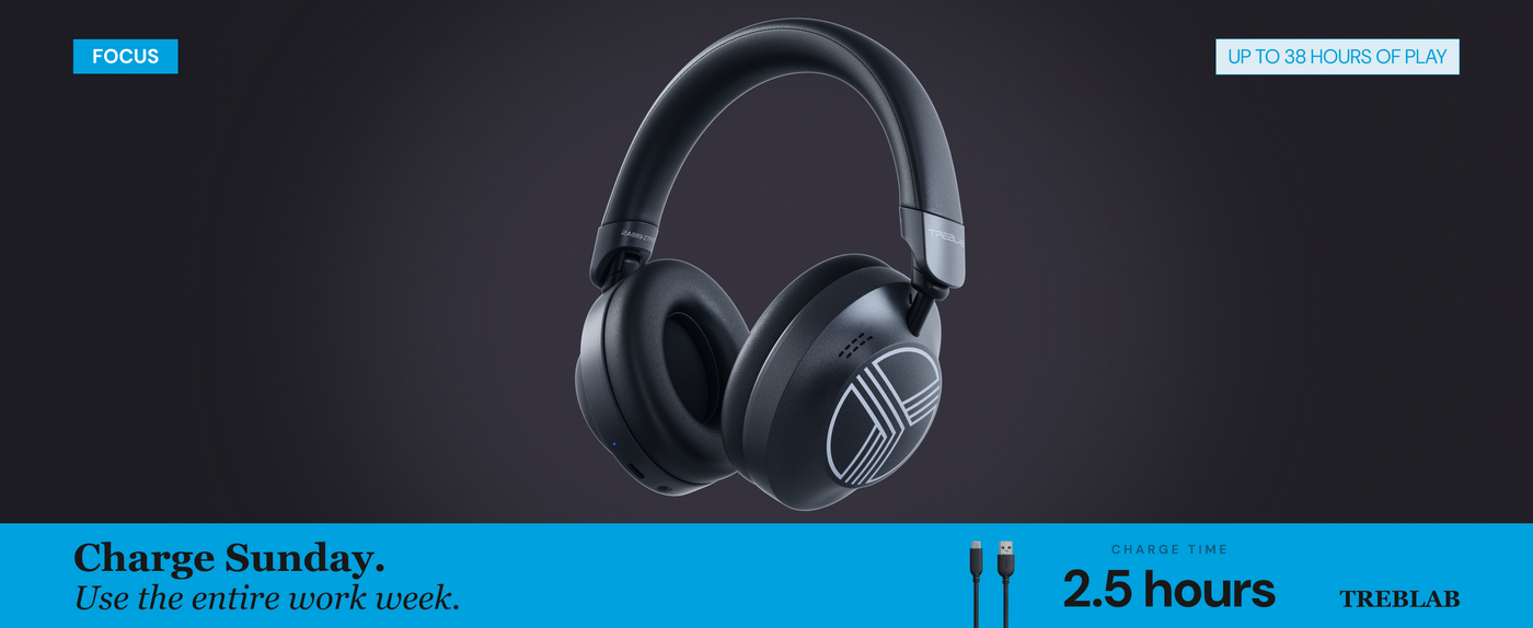 TREBLAB Z7 Pro Hybrid Active Noise Cancelling Headphones — A+ 3