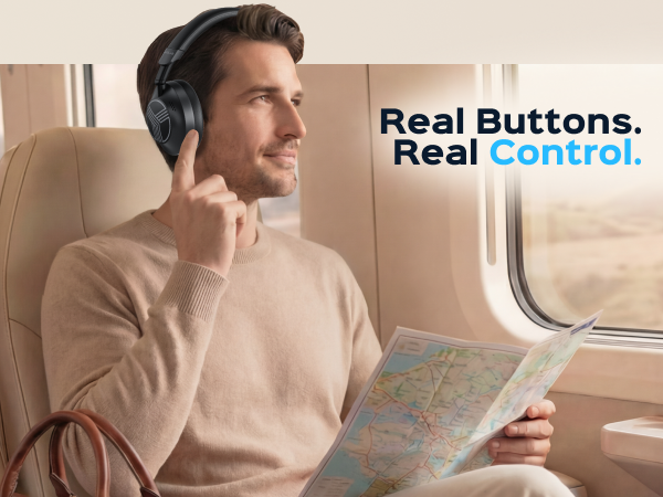 TREBLAB Z7 Pro Hybrid Active Noise Cancelling Headphones — A+ 5 mobile