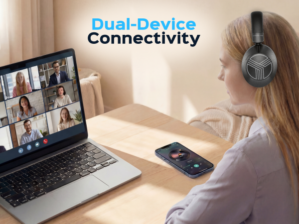 TREBLAB Z7 Pro Hybrid Active Noise Cancelling Headphones — A+ 6 mobile