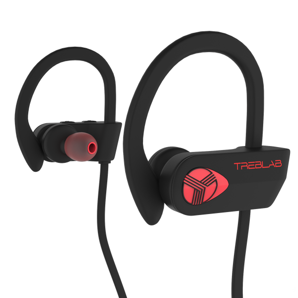 Black/Red trelab xr500 waterproof earbuds