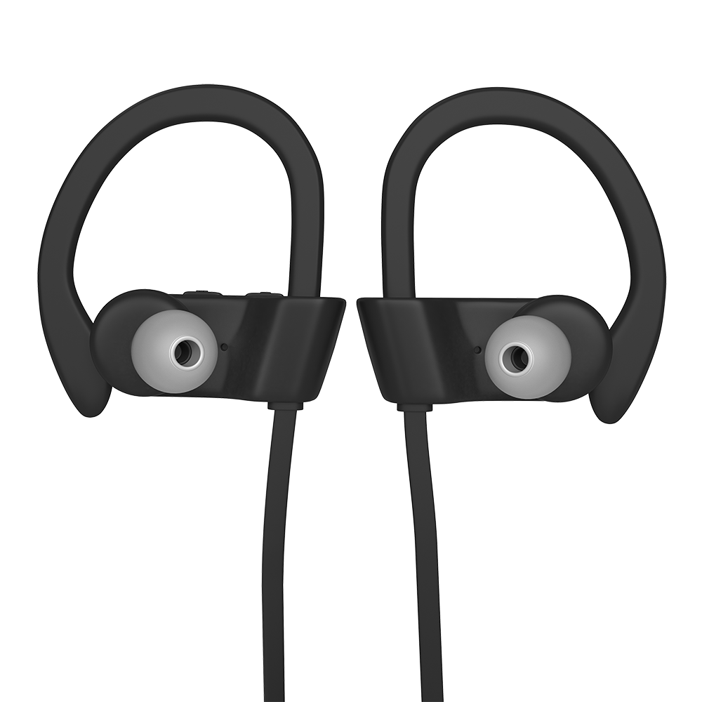 Black/Silver treblab xr500 wireless earbuds with microphone