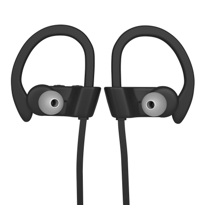 Black/Silver treblab xr500 wireless earbuds with microphone