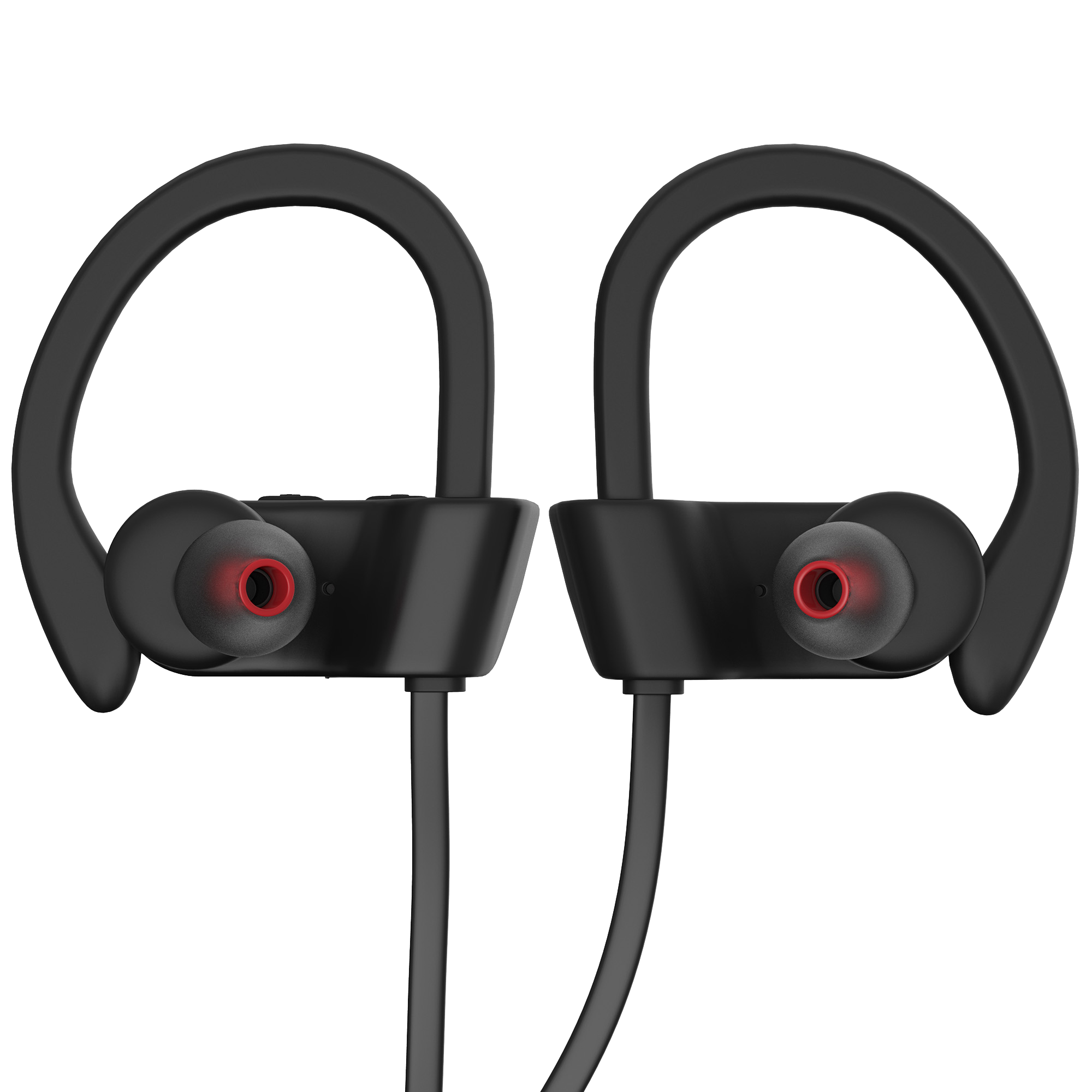 Black/Red trelab xr500 true wireless earbuds